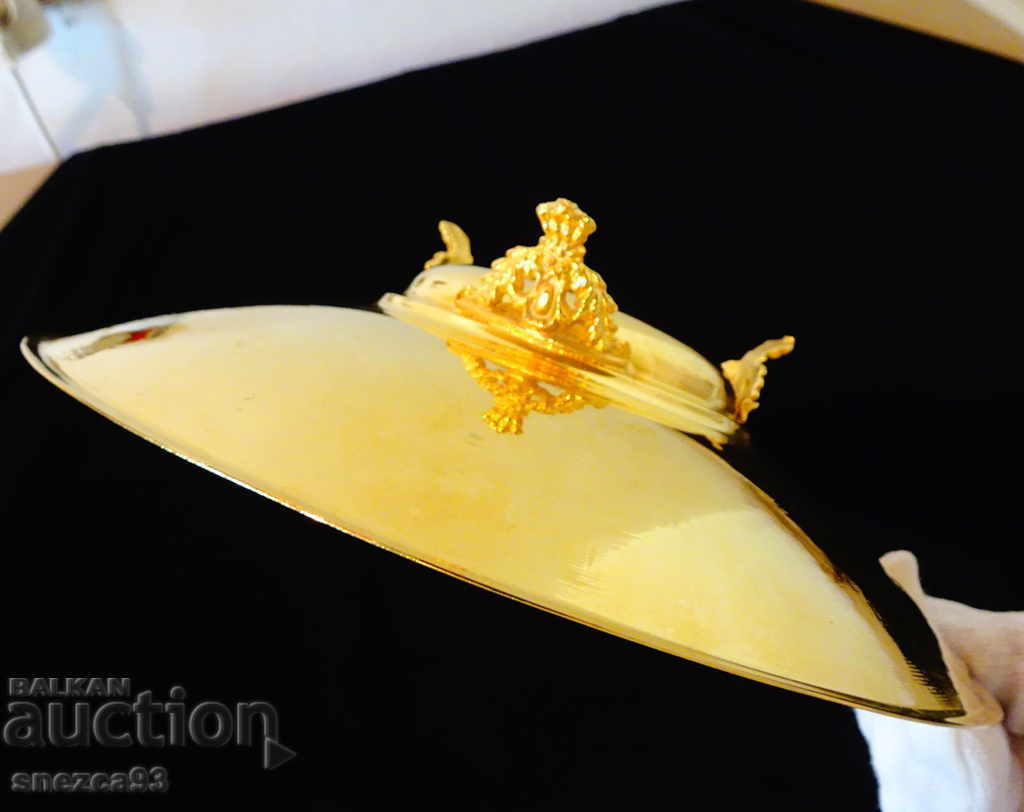 English fruit bowl 24k Gold, precious stones. - 5 English fruit bowl 24k Gold, precious stones. - 5