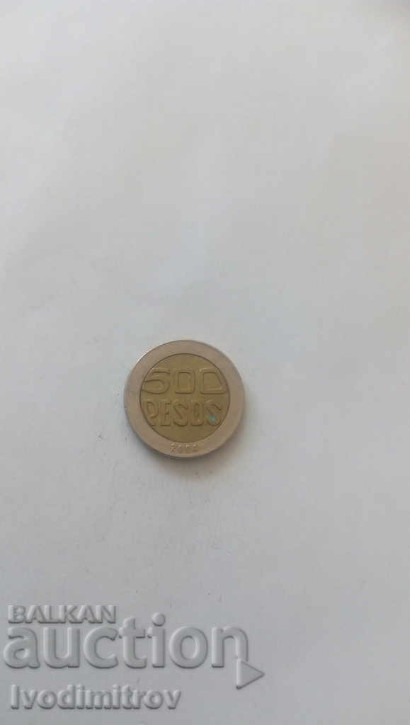 Colombia 500 pesos 2004