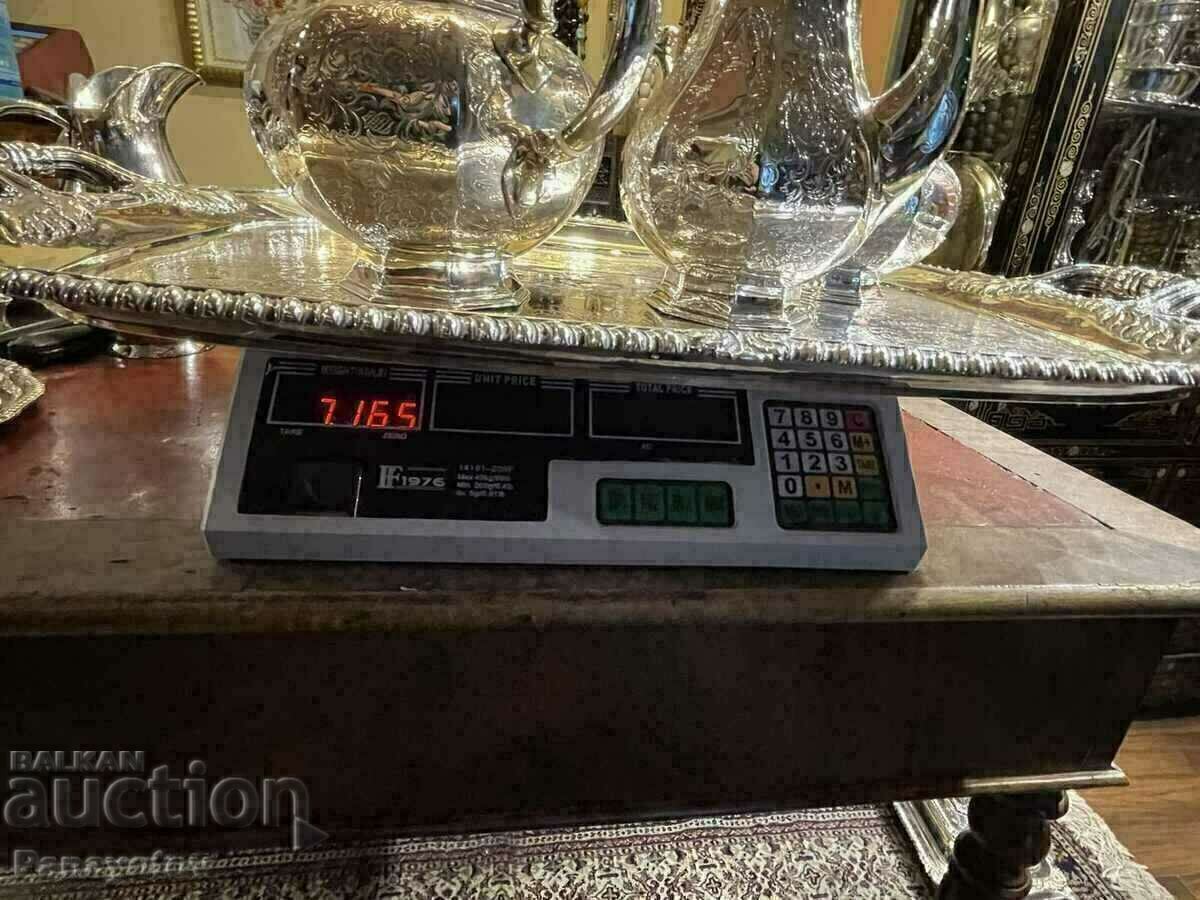 СРЕБЪРЕН СЕРВИЗ сет ЧИСТО сребро стерлинг чай кафе - 6 СРЕБЪРЕН СЕРВИЗ сет ЧИСТО сребро стерлинг чай кафе - 6