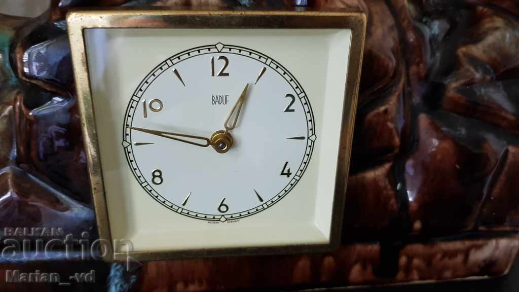 OLD PORCELAIN MECHANICAL DESKTOP CLOCK BADUF with price 160.00 BGN | € 81.81 OLD PORCELAIN MECHANICAL DESKTOP CLOCK BADUF with price 160.00 BGN | € 81.81