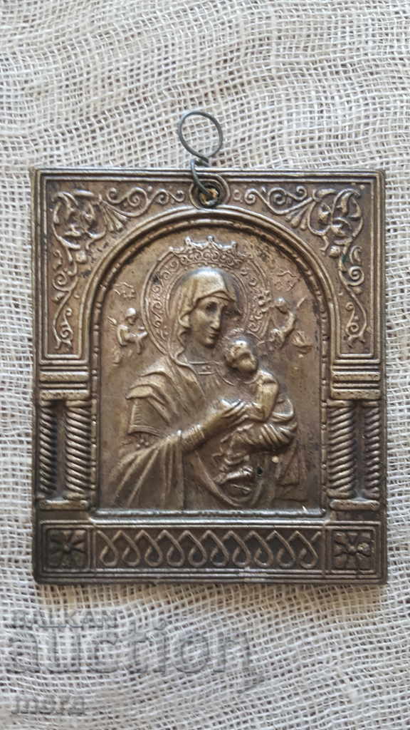 Old silver-plated icon