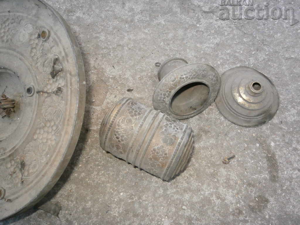 Παλιός πολυέλαιος από σκιά φωτιστικού στις αρχές του 20ου αιώνα - 5 Παλιός πολυέλαιος από σκιά φωτιστικού στις αρχές του 20ου αιώνα - 5