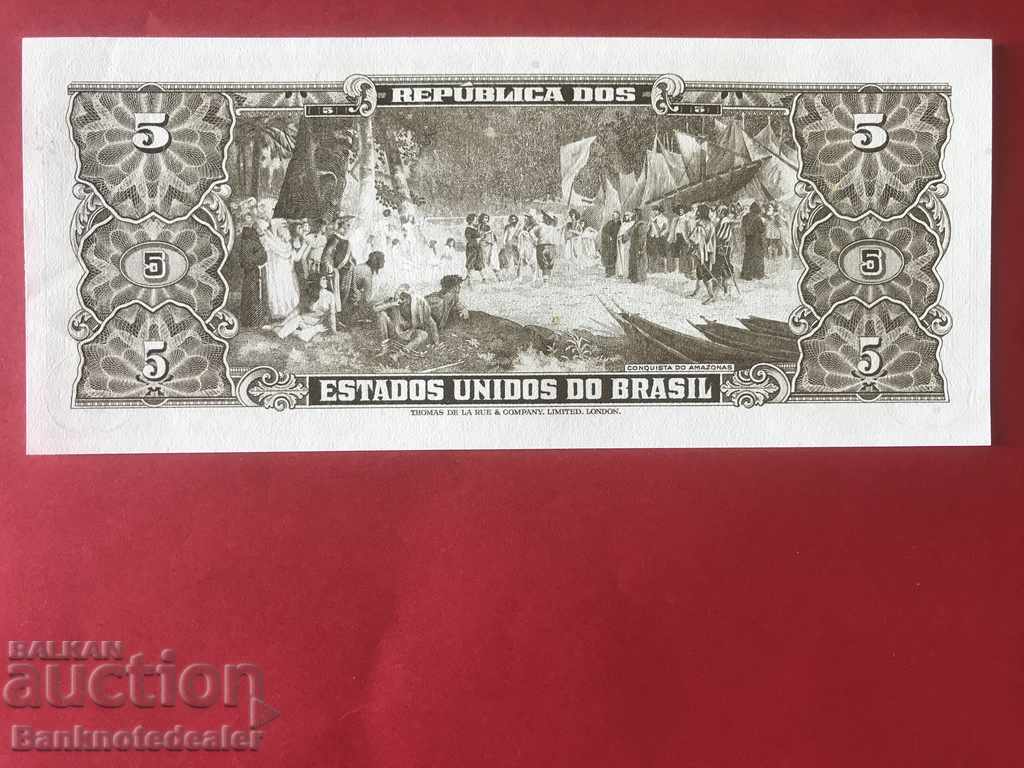 Brazil 5 Cruzeiros 1964 Pick 176d Ref 000730 with price 22.00 BGN | € 11.25 Brazil 5 Cruzeiros 1964 Pick 176d Ref 000730 with price 22.00 BGN | € 11.25