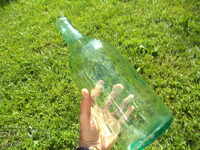 LARGE OLD GLASS BOTTLE - DAMADJANA