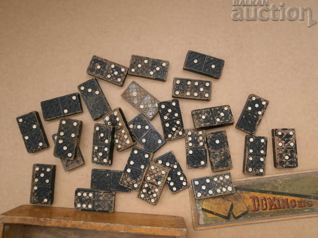 old German dominoes are entirely wooden WW2 WWII - 5