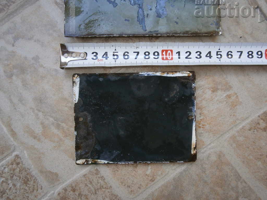 Delivery of LOT TWO ENAMELED SMALL PLATES PLATES Delivery of LOT TWO ENAMELED SMALL PLATES PLATES