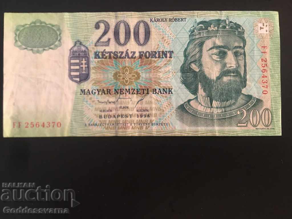 Ungaria 200 Forint 1998 Pick 178 Ref 4370