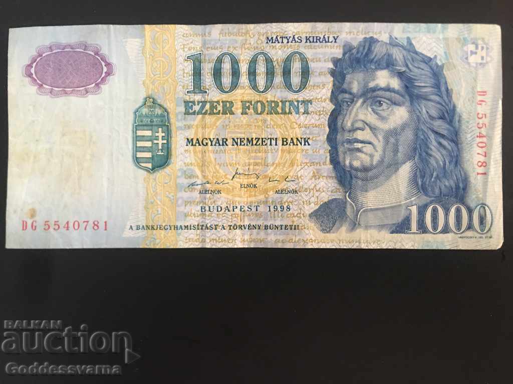 Ungaria 1000 Forint 1998 Pick 180 Ref 0781
