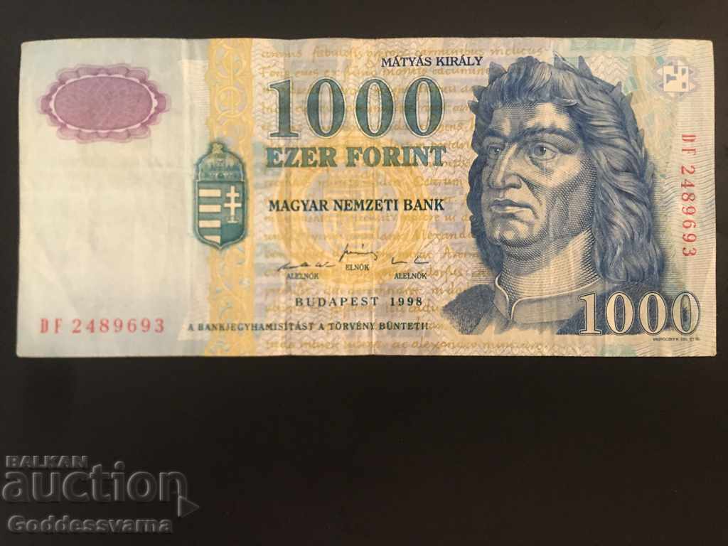 Ungaria 1000 Forint 1998 Pick 180 Ref 9693