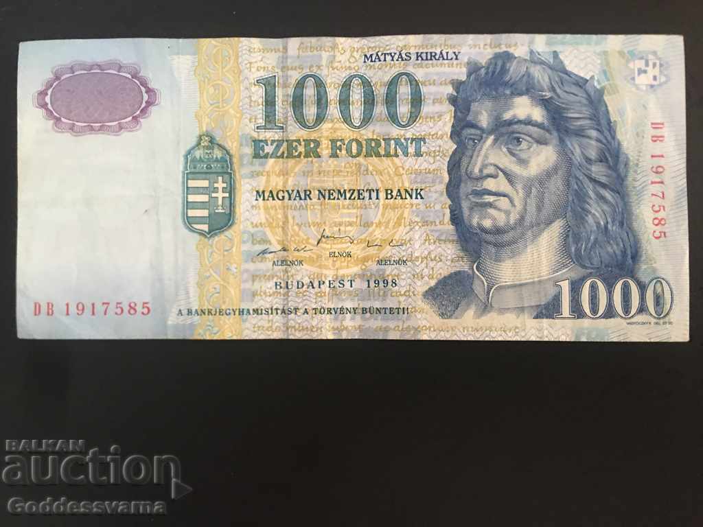 Ουγγαρία 1000 Forint 1998 Διαλέξτε 180 Ref 7585