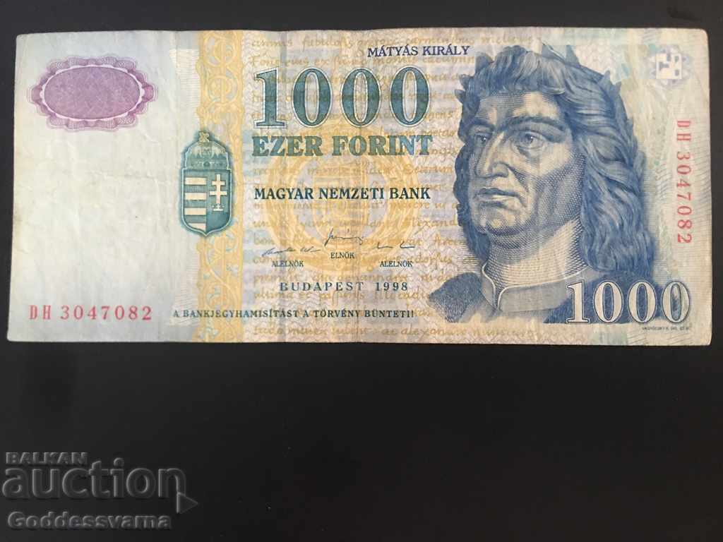 Ουγγαρία 1000 Forint 1998 Διαλέξτε 180 Ref 7082