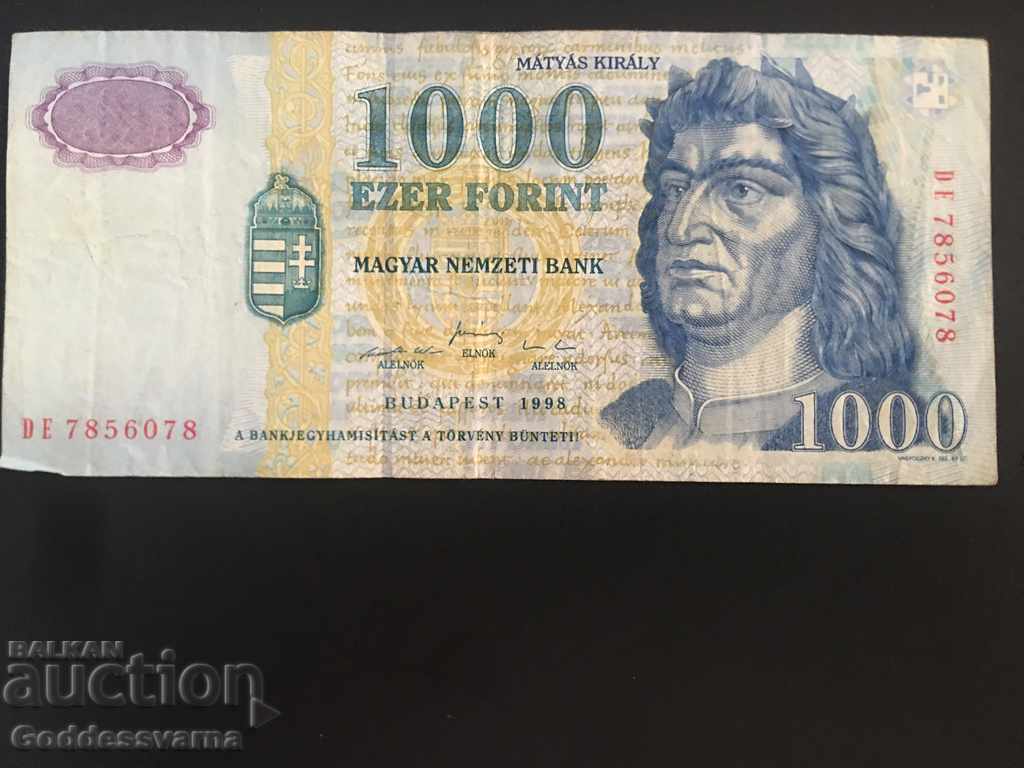 Ungaria 1000 Forint 1998 Pick 180 Ref 6078