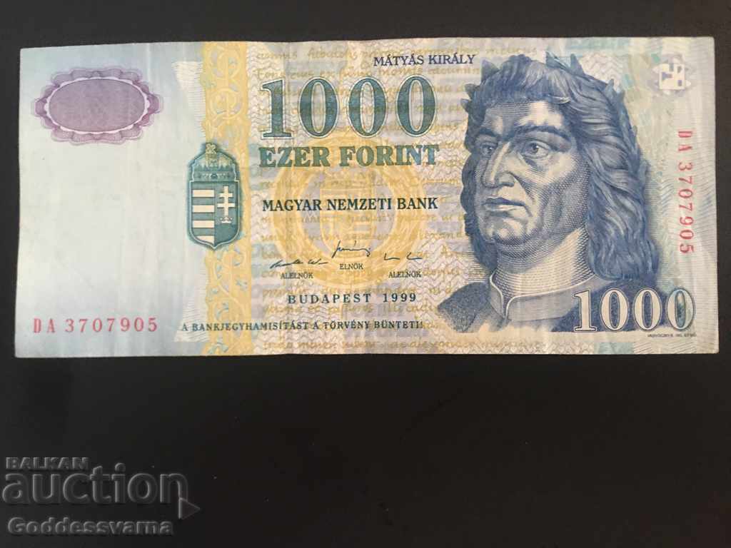 Ουγγαρία 1000 Forint 199 Επιλέξτε 180 Ref 7905