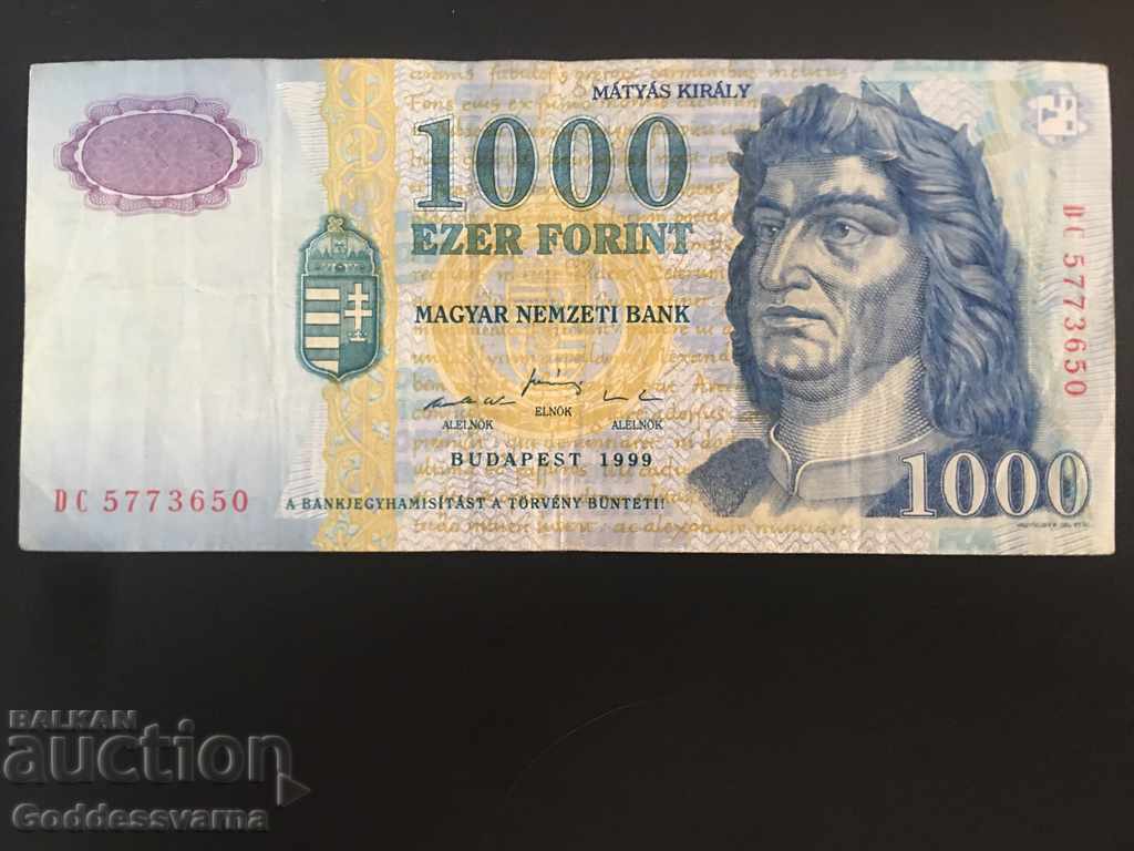 Ουγγαρία 1000 Forint 199 Επιλέξτε 180 Ref 3650