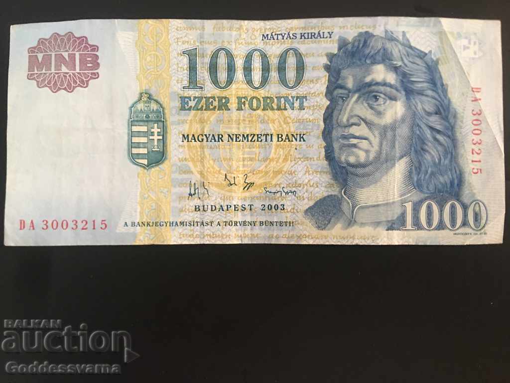 Ungaria 1000 Forint 2003 Pick 180 Ref 3215