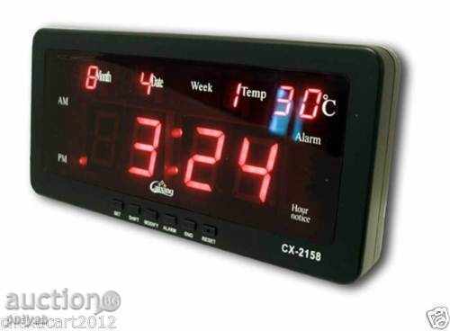 * Caixing ceas electronic: CX-2158 cu un număr imens