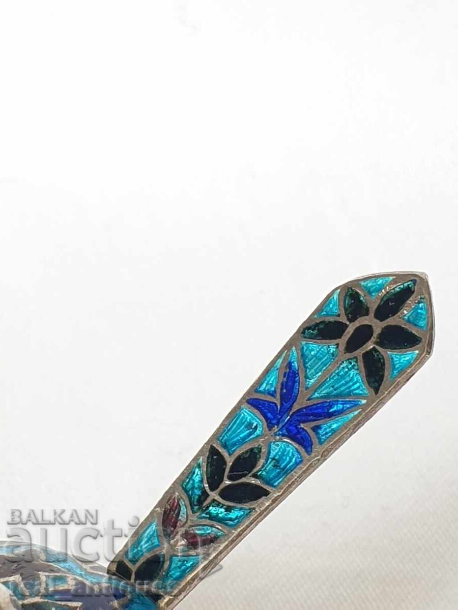 Δημοπρασία Ασημένιο σμάλτο μπολ μπαχαρικών Δημοπρασία Ασημένιο σμάλτο μπολ μπαχαρικών