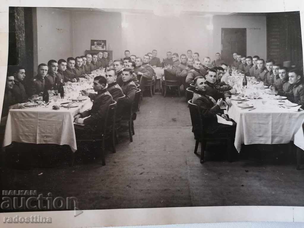 Old photo Royal officers Banquet with price 10.00 BGN | € 5.11 Old photo Royal officers Banquet with price 10.00 BGN | € 5.11