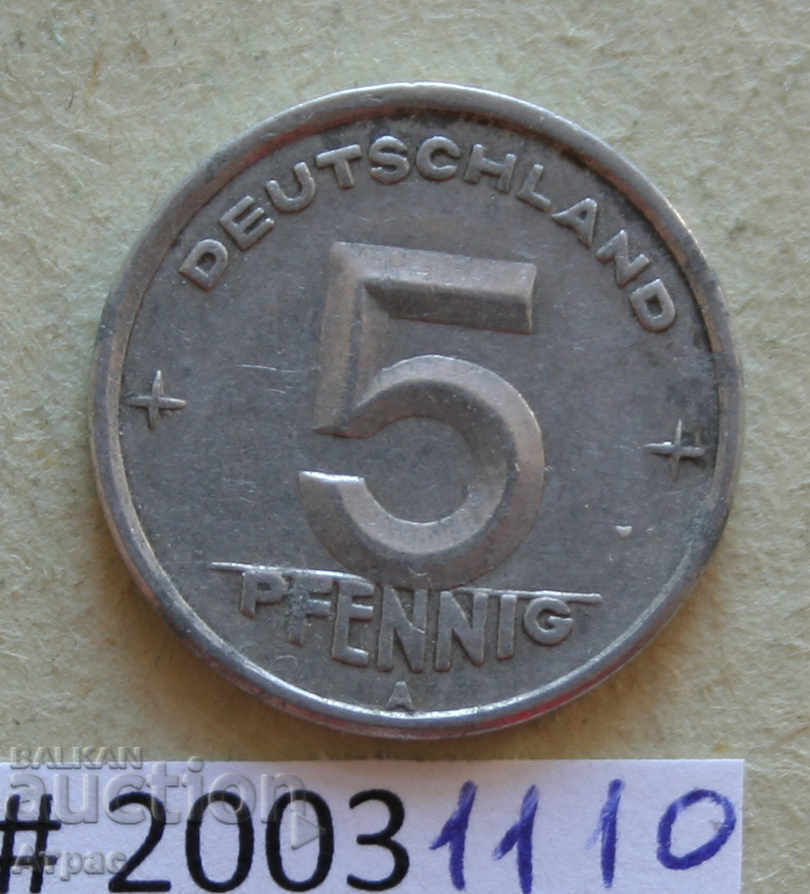 5 pfennig 1948 RDG