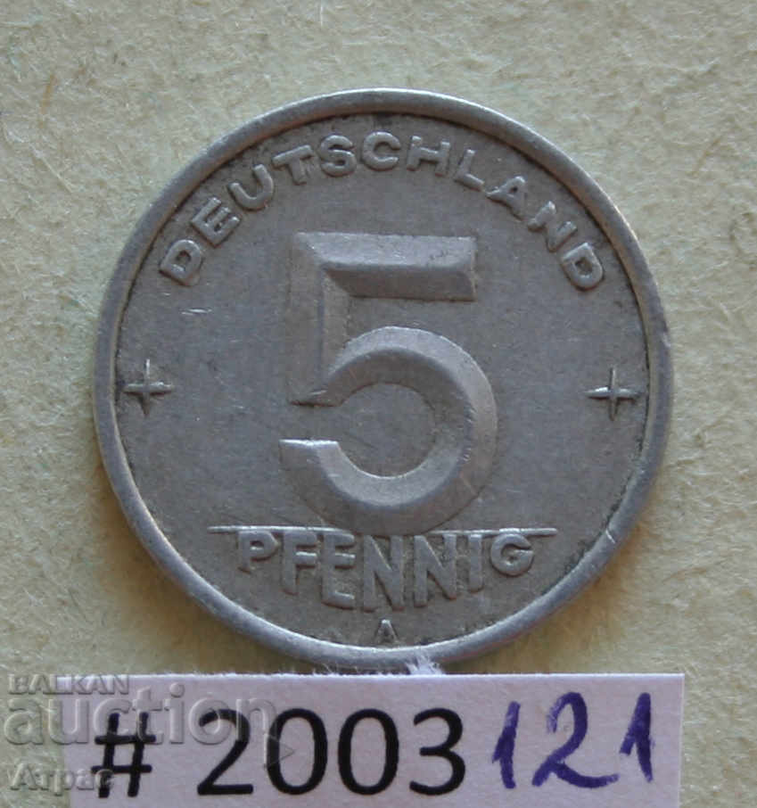 5 pfennig 1949 GDR