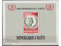 1986. Haiti. Anul internațional al tineretului 1985. bloc.