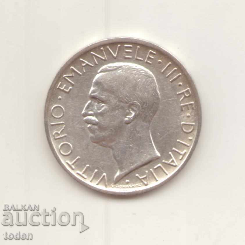 +Italy-5 Lire-1927 R-KM# 67-Vittorio Emanuele III-ασημί