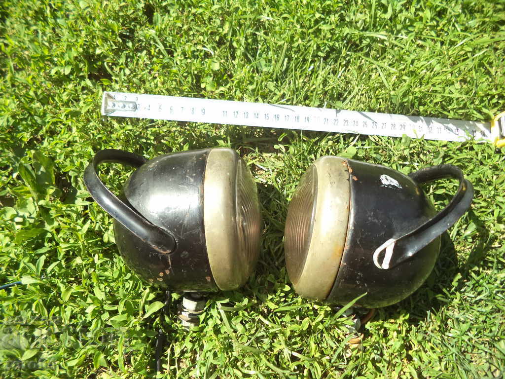 Auction A PAIR OF OLD BULGARIAN HEADLIGHTS Auction A PAIR OF OLD BULGARIAN HEADLIGHTS