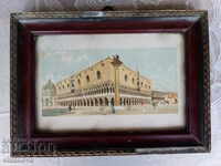 old reproduction Belgrade in a beautiful retro frame 32 / 24cm1917