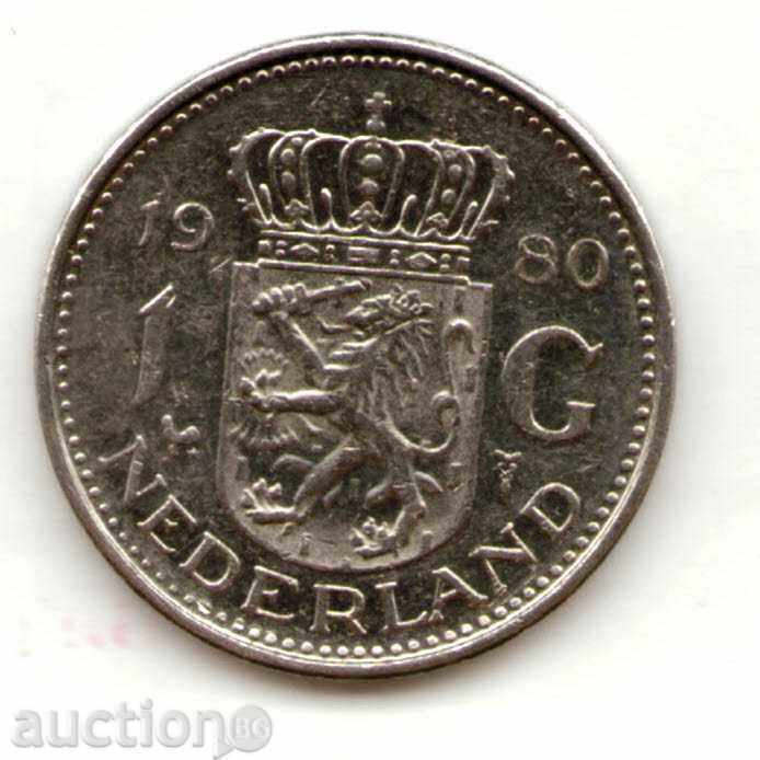 +Olanda-1 Gulden-1980-KM# 184a-Juliana