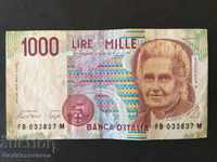 Italy 1000 Lire 1990 Pick 109 Ref 3837