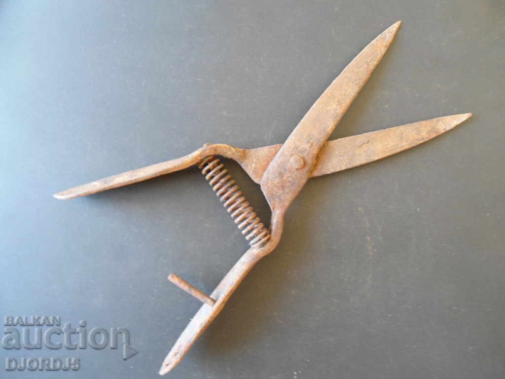 Old forged scissors with price 4.00 BGN | € 2.05