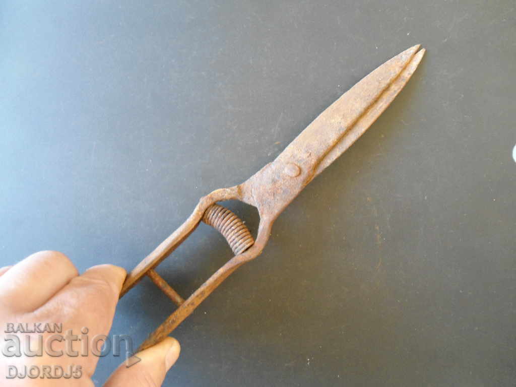 Auction  Old forged scissors