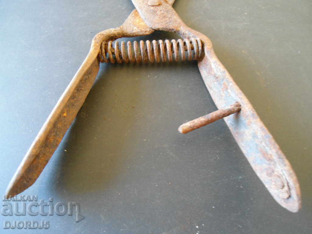 Old forged scissors - 5