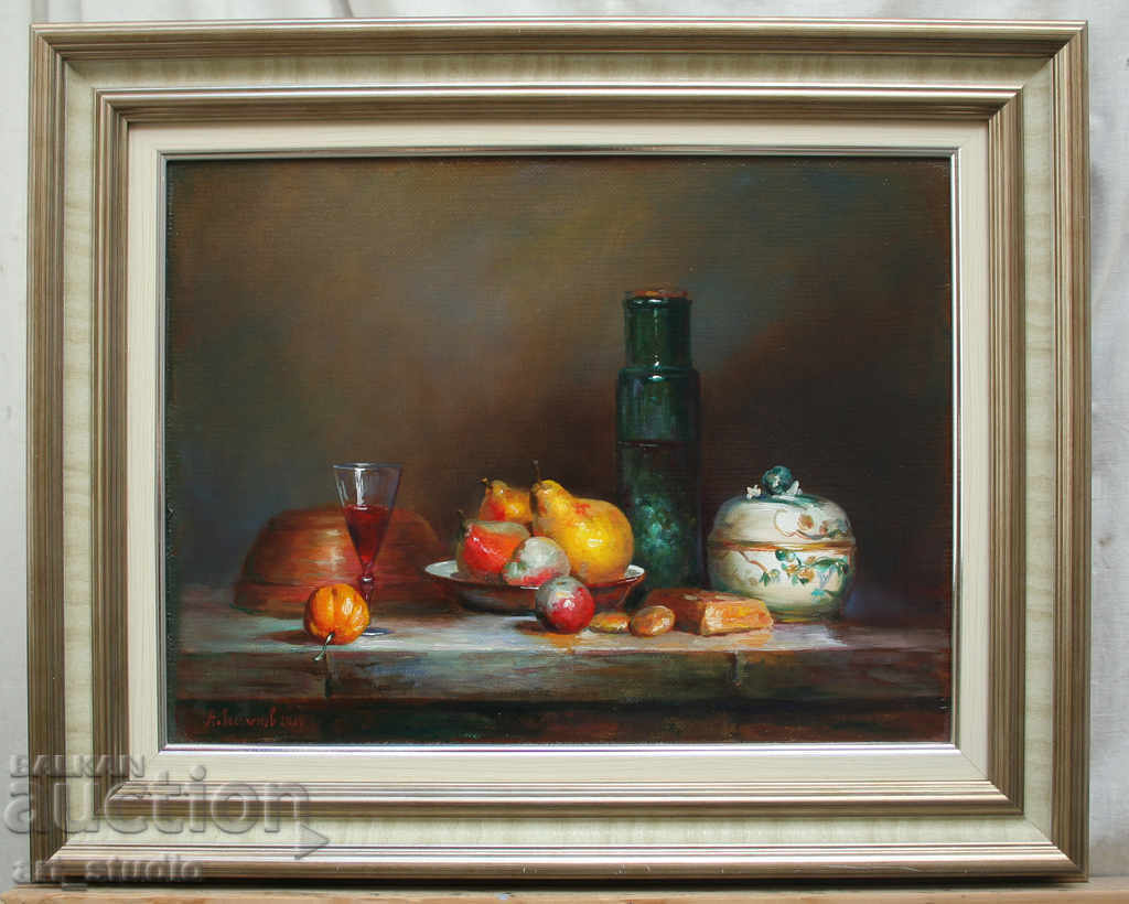 Still life-painted paint