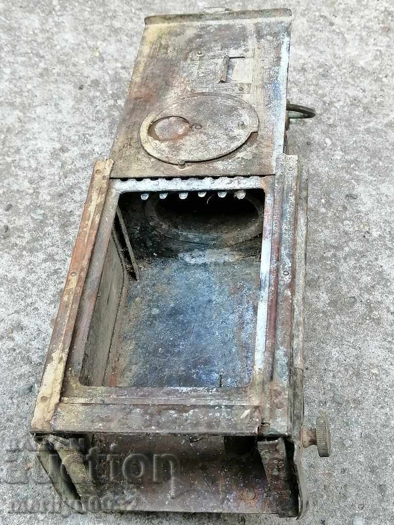 Delivery of Old army hand-portable brass lantern, lamp Delivery of Old army hand-portable brass lantern, lamp