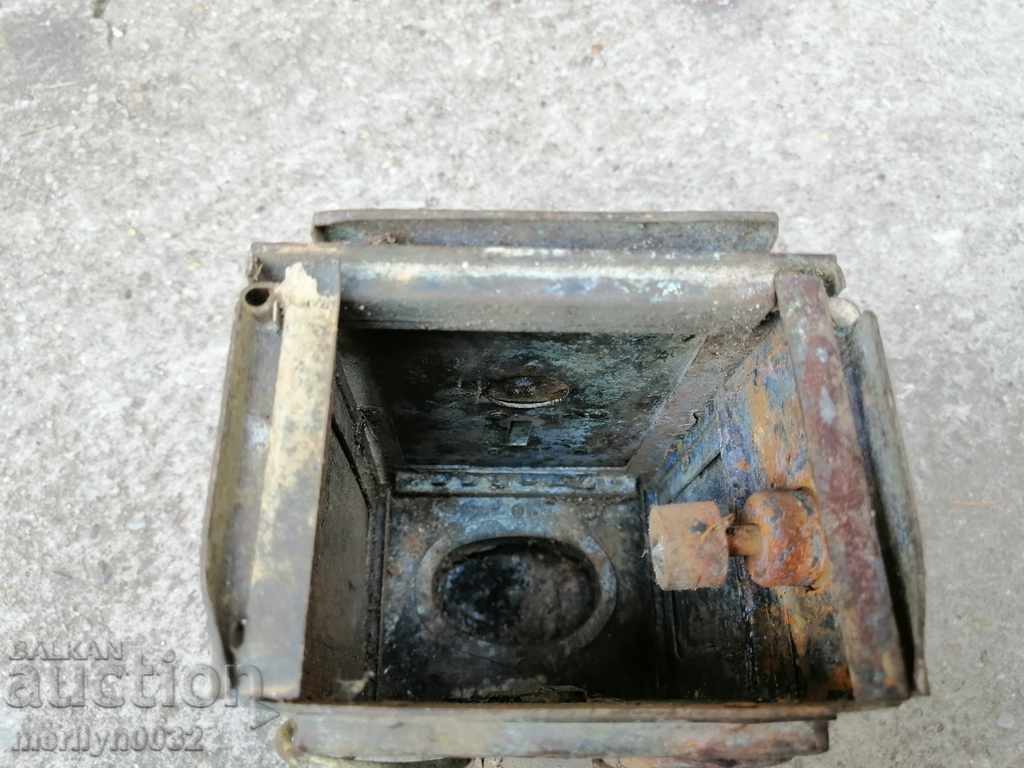 Old army hand-portable brass lantern, lamp - 7 Old army hand-portable brass lantern, lamp - 7