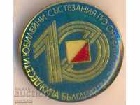 Badge tenth anniversary orienteering competitions 86g.