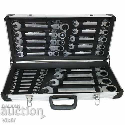 Set of 6mm - 32mm ratchet wrenches 22pcs