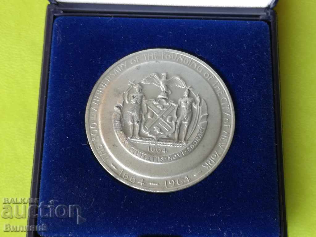Medalia SUA 1964: "300 de ani de la fondarea New York"