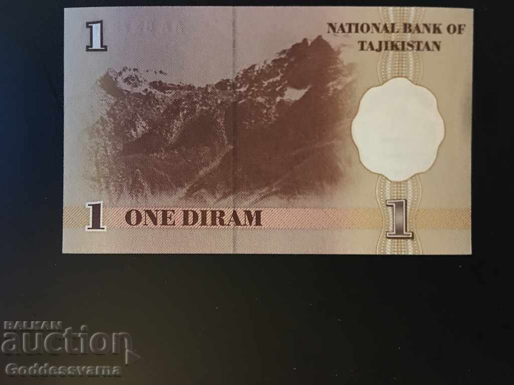 Tajikistan 1 Diram 1999 Pick 10 Ref 2141 with price 1.00 BGN | € 0.51