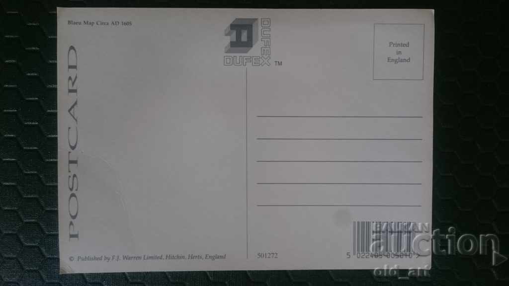 Δημοπρασία Καρτ ποστάλ - Αρχαίος χάρτης του κόσμου Δημοπρασία Καρτ ποστάλ - Αρχαίος χάρτης του κόσμου