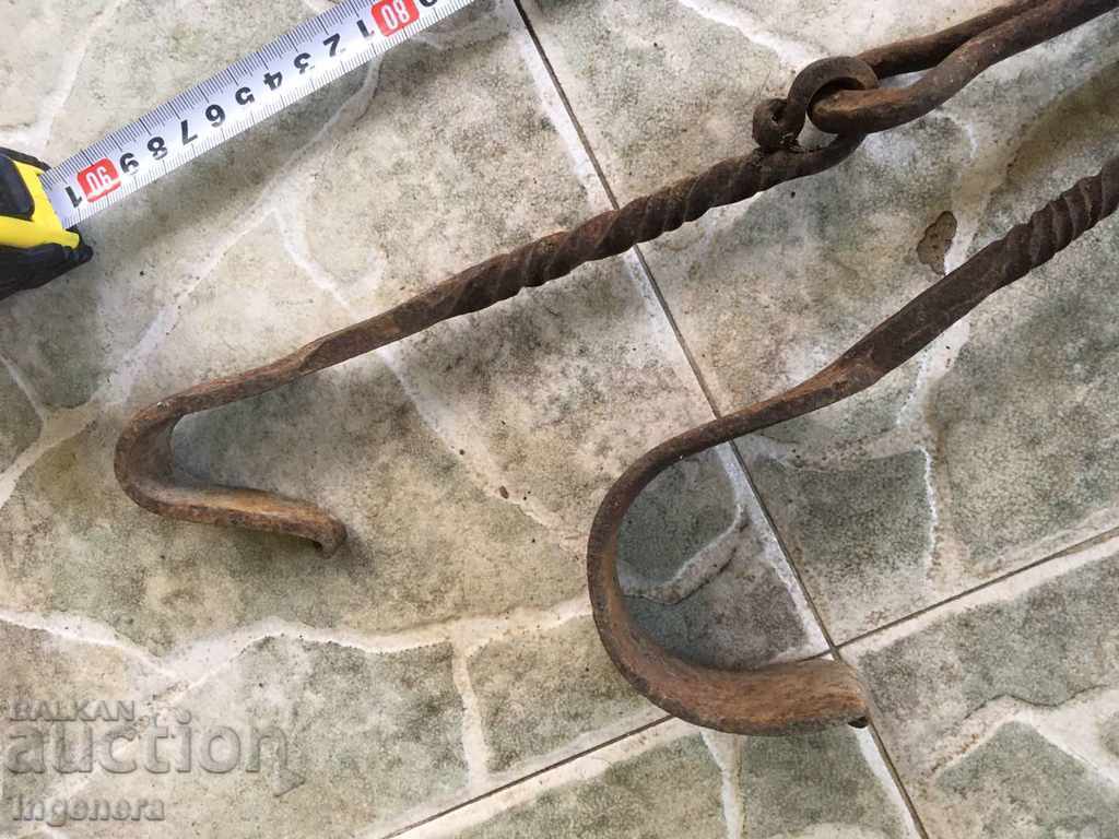 Auction CHANGEL CHAIN FOR WROUGHT IRON FIREPLACE Auction CHANGEL CHAIN FOR WROUGHT IRON FIREPLACE