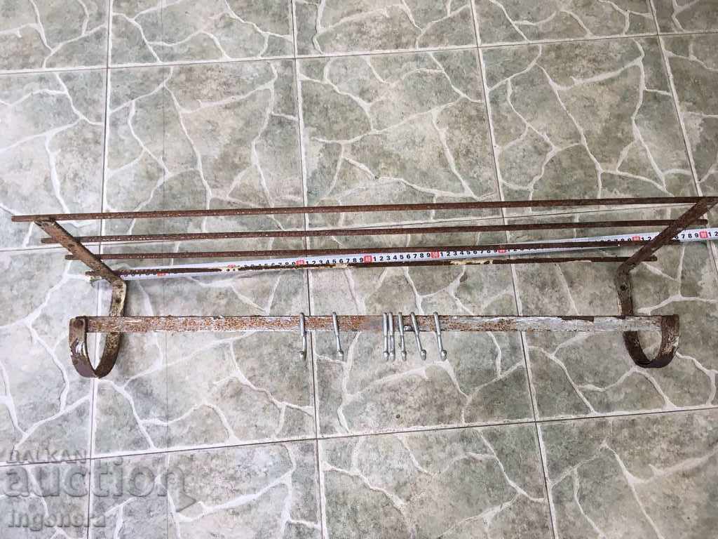 CUIER RUSTIC DIN METAL PENTRU CASĂ DE ȚARĂ