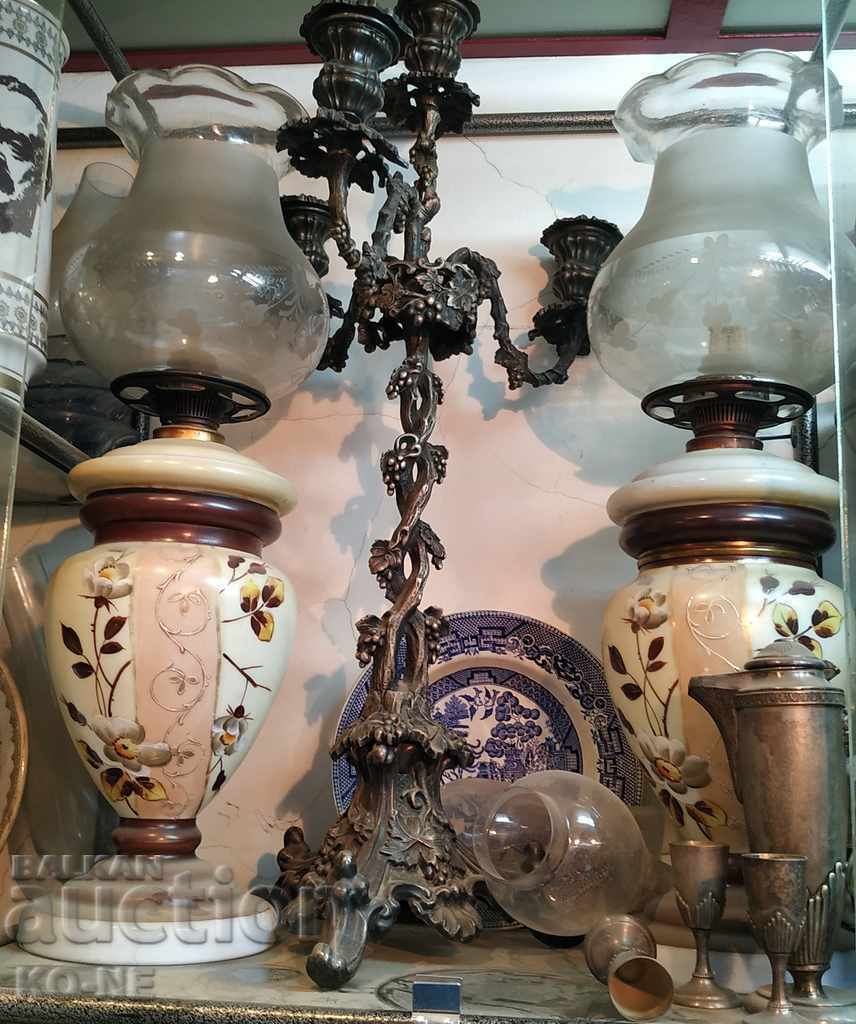 Old kerosene lamps, 2 pieces with price 850.00 BGN | € 434.60