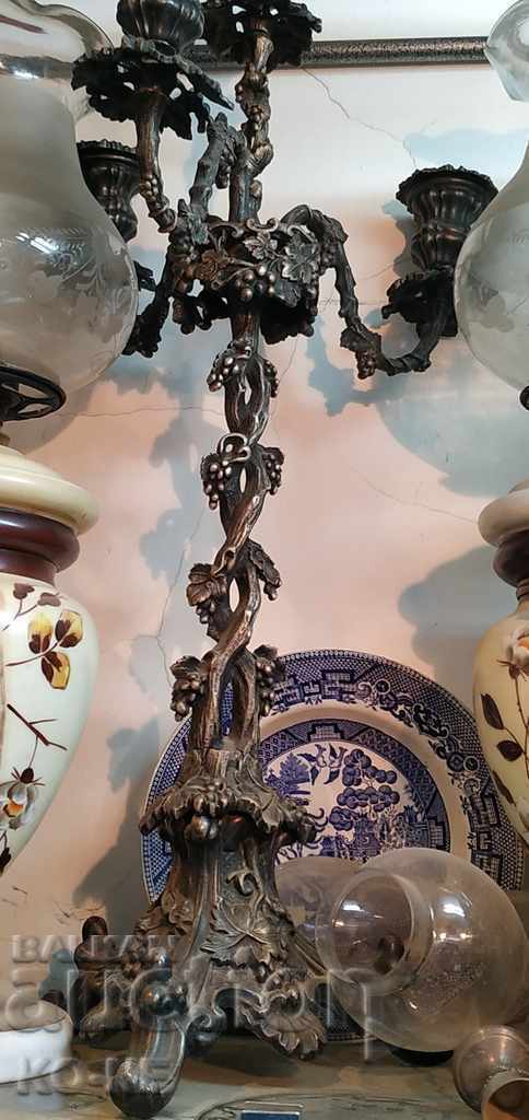 Old candlestick FRAGE / FRAGET / with price 650.00 BGN | € 332.34 Old candlestick FRAGE / FRAGET / with price 650.00 BGN | € 332.34