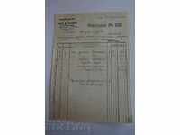 1929 KNITTING FACTORY INVOICE OLD DOCUMENT