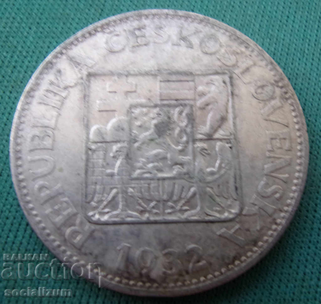 Cehoslovacia 10 Coroane 1932 Argint rar cu preț € 7.67 | 15.00 BGN