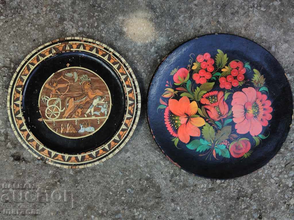 Wooden plate for decoration