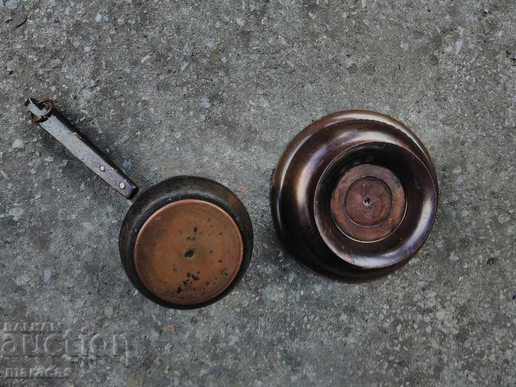 A copper pot and a copper kettle with price 20.00 BGN | € 10.23 A copper pot and a copper kettle with price 20.00 BGN | € 10.23