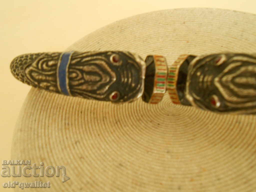 Designer SILVER BRACELET, ENAMEL, SILVER 800 - 6 Designer SILVER BRACELET, ENAMEL, SILVER 800 - 6